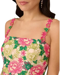 Floral Embroidery Short Dress