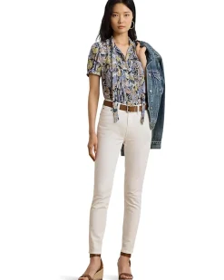 Floral Georgette Puff Sleeve Shirt