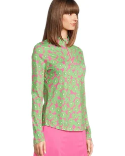 Floral Printed Sun Protection Shirt