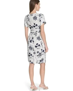 Floral Tulip Sleeve Sheath
