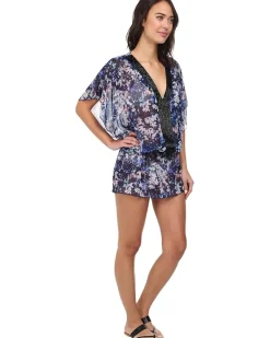 Floriana Beaded Tunic Cover-Up