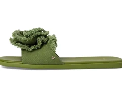 Flourish Canvas Flat Sandals