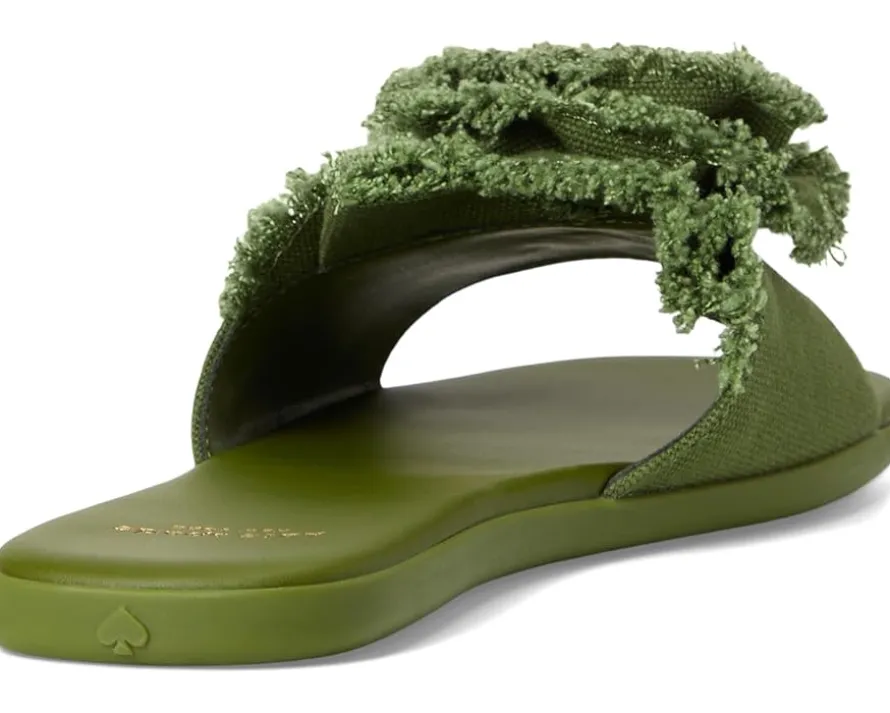 Flourish Canvas Flat Sandals