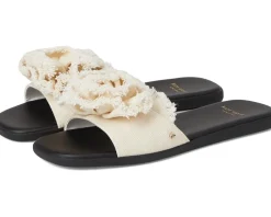 Flourish Canvas Flat Sandals