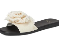 Flourish Canvas Flat Sandals