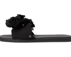 Flourish Canvas Flat Sandals