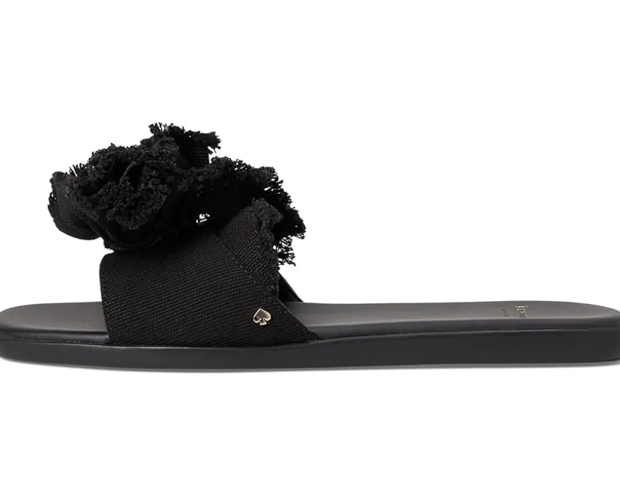 Flourish Canvas Flat Sandals