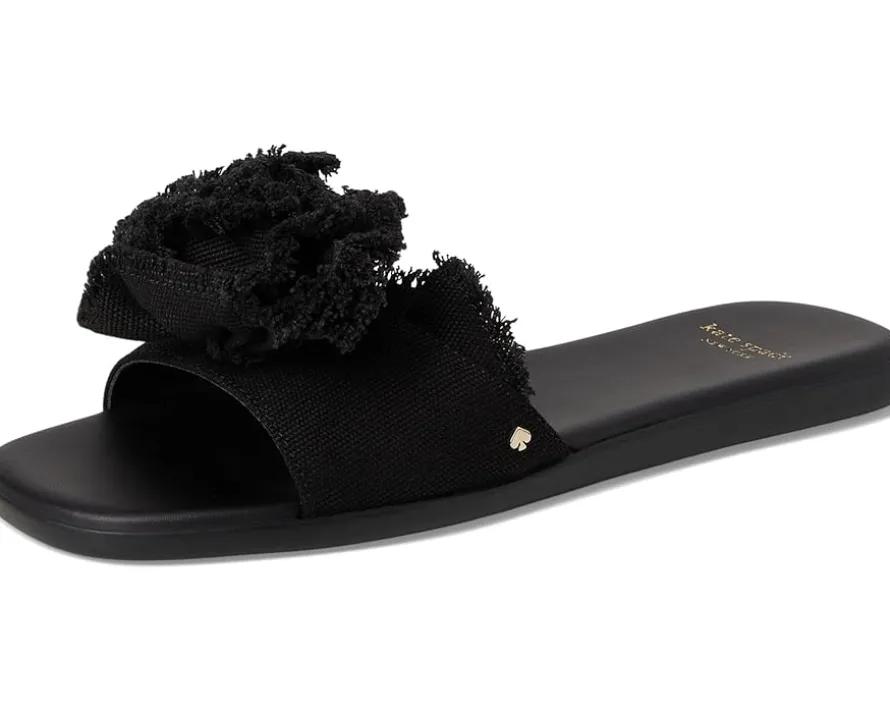 Flourish Canvas Flat Sandals