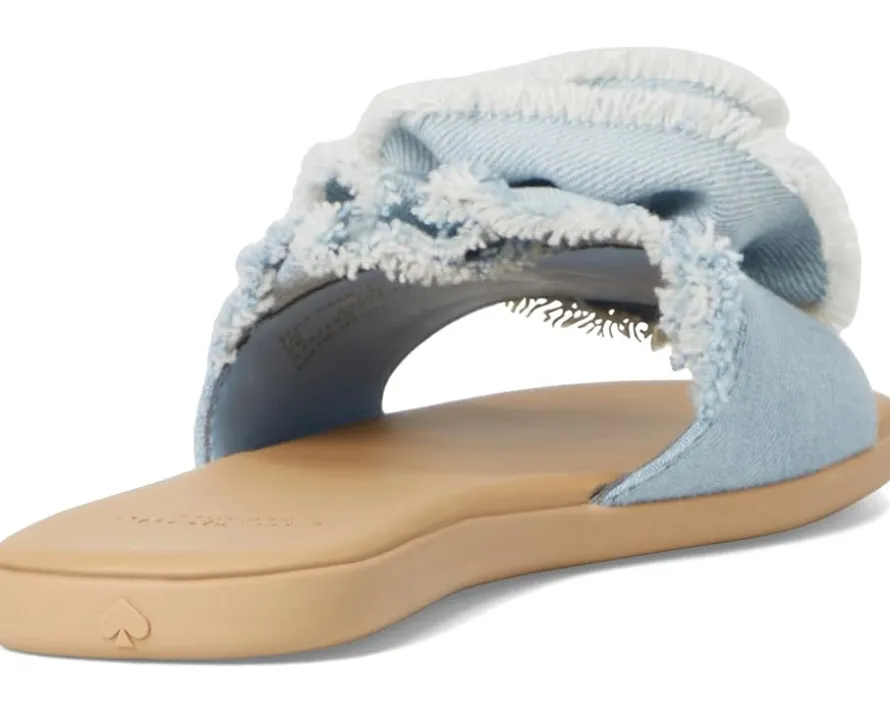 Flourish Denim Flat Sandals