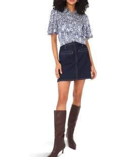 Flutter Sleeve Collar Button-Down