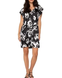 Flutter Sleeve Raglan Woven Dress