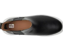 F-Mode Contrast-Stitch Flatform Chelsea Boots