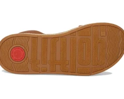 F-Mode Espadrille Leather Flatform A/Strap Sandals