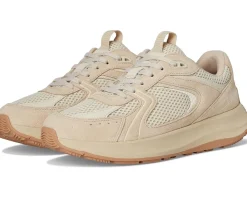 F-Mode Flow Suede/Mesh/Leather Flatform Sneakers