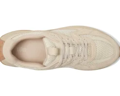 F-Mode Flow Suede/Mesh/Leather Flatform Sneakers