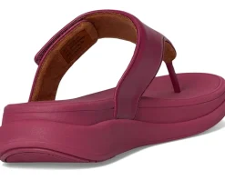 F-Mode Go Adjustable Flatform Toe-Post Sandals