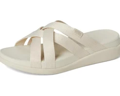 F-Mode Go Webbing Flatform Strappy Slides