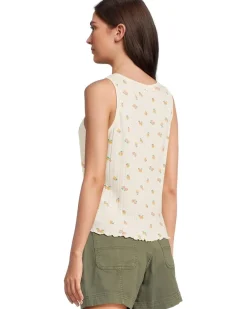 Foothill Pointelle Button Tank