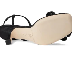 Frank Flower Applique Heeled Sandals