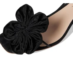 Frank Flower Applique Heeled Sandals