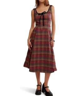 Freya Plaid Midi