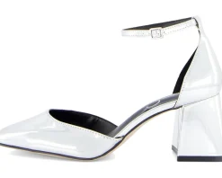 Fulian Ankle Strap Block Heel Pump