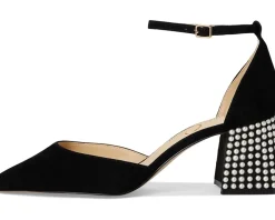 Fulian Ankle Strap Block Heel Pump