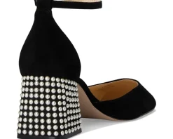 Fulian Ankle Strap Block Heel Pump