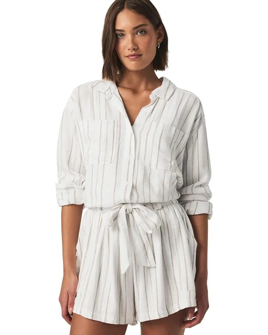 Gabrielle Stripe Button Down