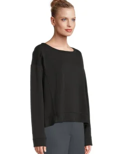 Garment Dyed Terry Ballet Neck Box Top