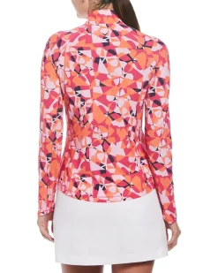 Geometric Floral Long Sleeve Sun Protection