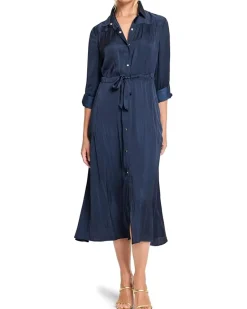 Glossy Crinkle Julie Dress