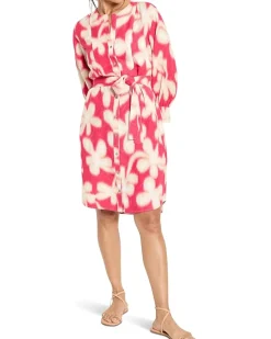 Glowing Flower Blouse Dress