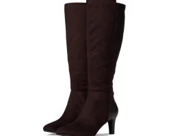 Gracie Wide Calf High Heeled Tall Boots