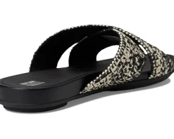 Gracie Woven Cross Slides