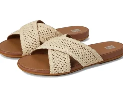 Gracie Woven Cross Slides