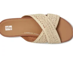 Gracie Woven Cross Slides