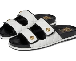Graysin Quilted Double Band Slide Sandals
