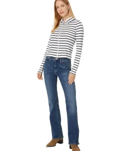 Grill Long Sleeve Zip Top Stripe