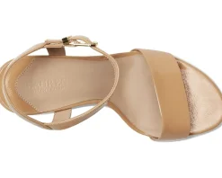 Gwen Crinkle Patent Leather Sandals