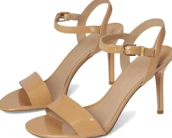 Gwen Crinkle Patent Leather Sandals