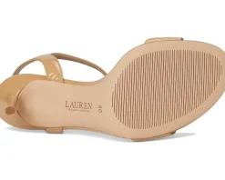 Gwen Crinkle Patent Leather Sandals