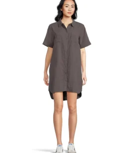 Half Sleeve Swing Shirt Dress