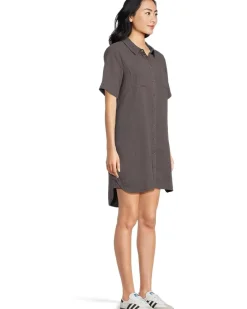 Half Sleeve Swing Shirt Dress