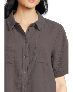 Half Sleeve Swing Shirt Dress