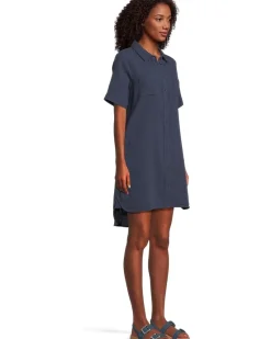 Half Sleeve Swing Shirt Dress