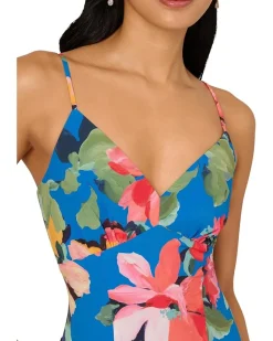 Handkerchief Floral Midi Dress