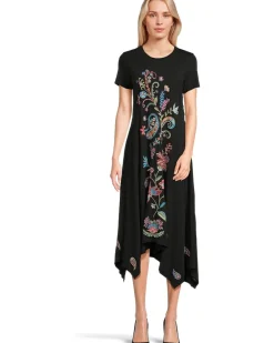 Handkerchief Hem Knit Dress - Karime