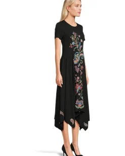 Handkerchief Hem Knit Dress - Karime