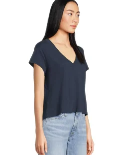 Harlan Cropped V-Neck Tee